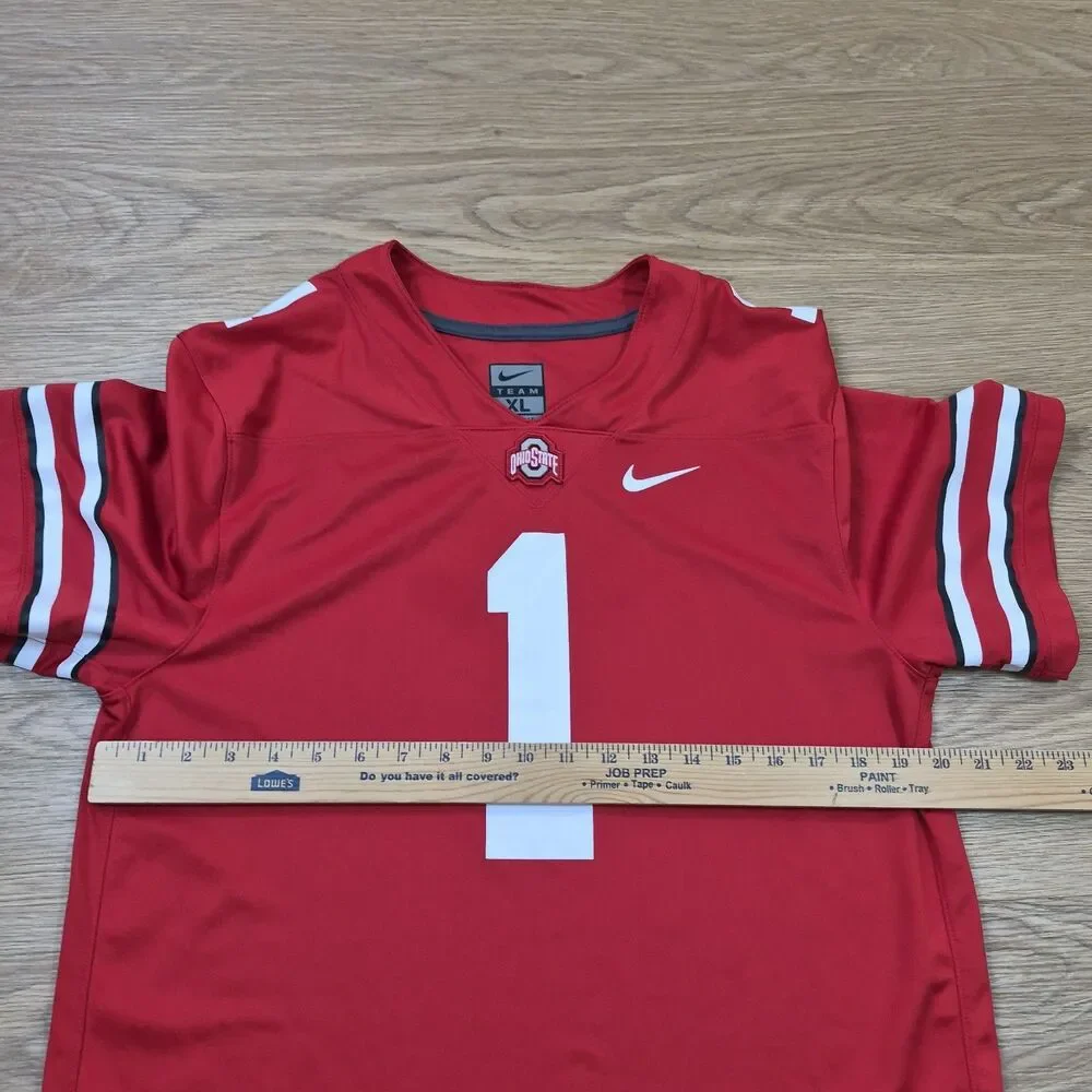 Nike Ohio State Buckeyes College Football Jersey University Red Womens Size XL